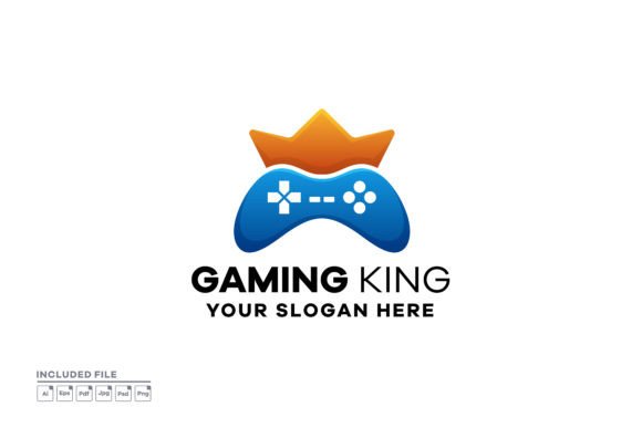 Crafting a Professional Identity with the Gaming King Gradient Logo Template