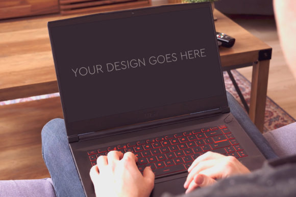 Elevate Your Design Presentation with Gaming Laptop Mockup 35