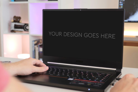Elevating Design Presentations: Gaming Laptop Mockup 46