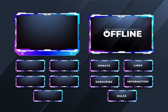 Evaluating a Modern Online Gaming Overlay Design Vector