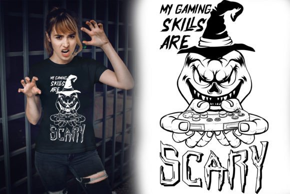 Evaluating the Funny Halloween Gaming Skills Gamer Digital Design
