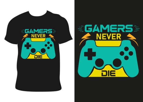 Gamers Never Die Gaming T-Shirt Design: Your Complete Vector Toolkit for Custom Merchandise