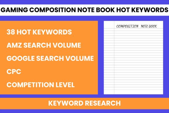 Gaming Composition Notebook Keywords for Amazon KDP Success