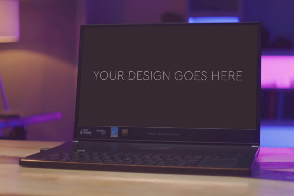 Gaming Laptop Mockup 43: A Professional Design Presentation Tool