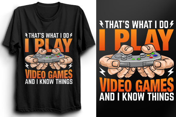 Gaming T-Shirt Design 57: A Digital Asset for Your Creative Projects