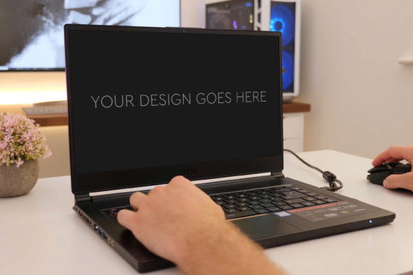 The Power of Presentation: How a Gaming Laptop Mockup Elevates Your Design Work