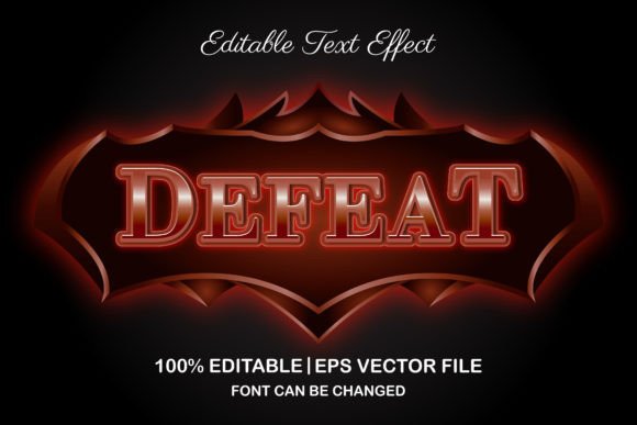 The Strategic Power of the Defeat Gaming 3D Editable Text Effect